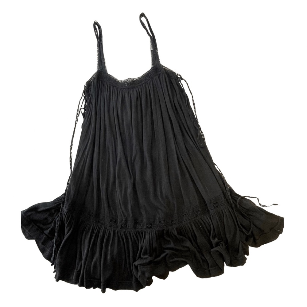 FREE PEOPLE BLACK GAUZE TUNIC DRESS/TOP
